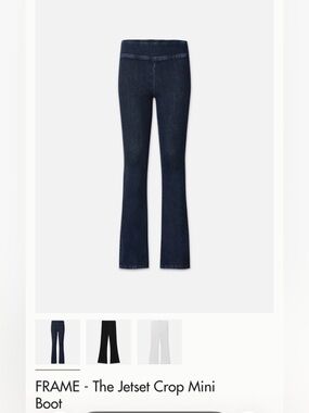 Frame Jetset Crop Mini Boot Jean